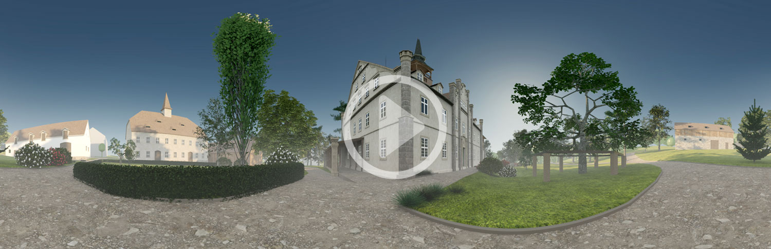 Zustand um 1900 Polenzschloss Cunewalde um 1900